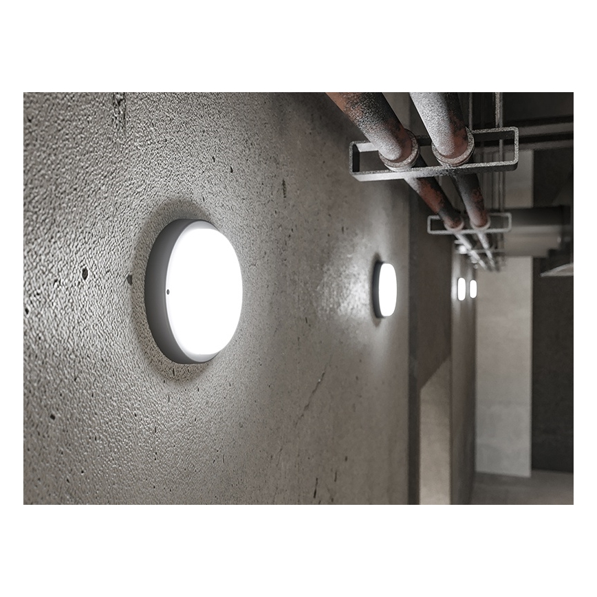 Lampada da parete per esterni LED/9W/230V IP54 nero