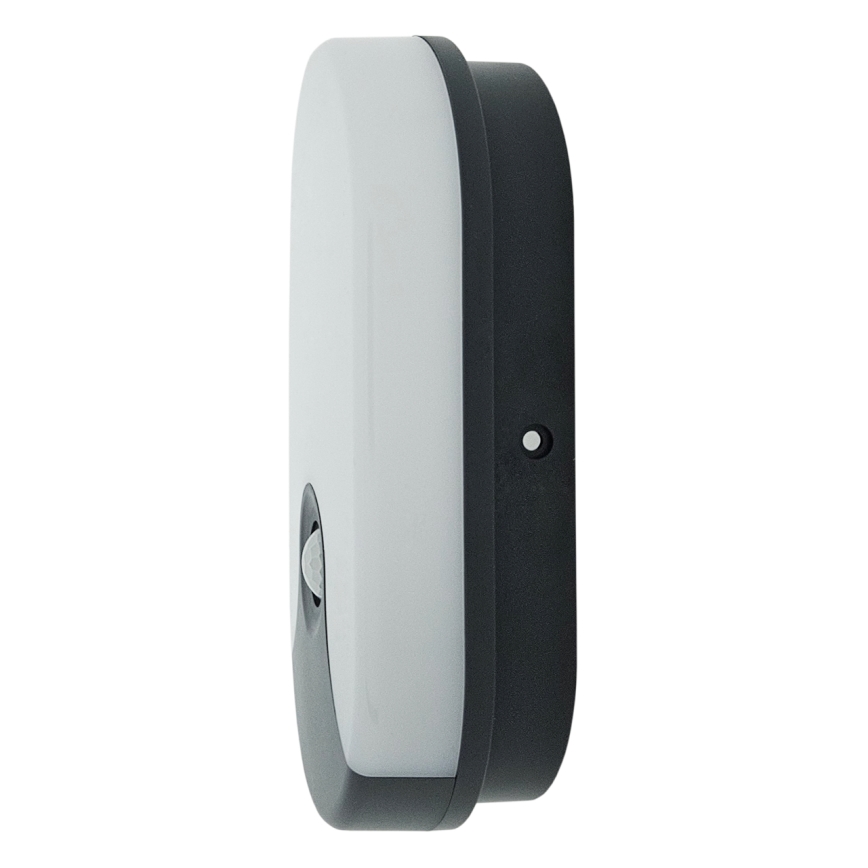 Lampada da parete per esterni LED con sensore di movimento, 18W/230V, IP44, antracite