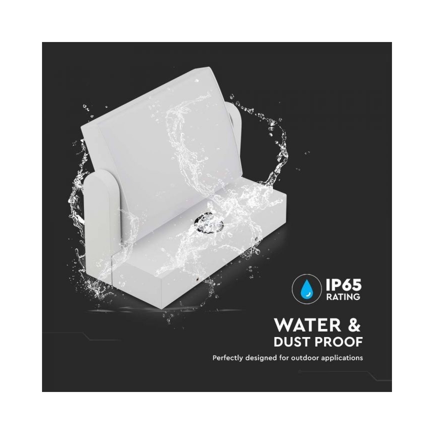Lampada da parete per esterni LED con sensore LED/17W/230V 4000K IP65 bianco