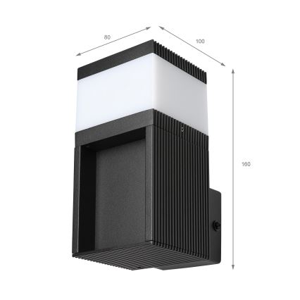 Lampada da parete per esterni VESPER 1xG9/5W/230V IP44 nera