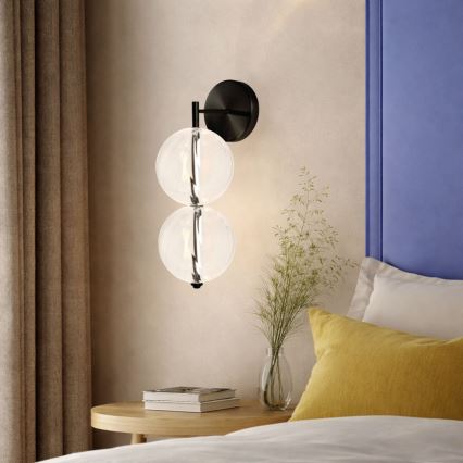 Lampada da parete PLAYA LED 10W/230V nera