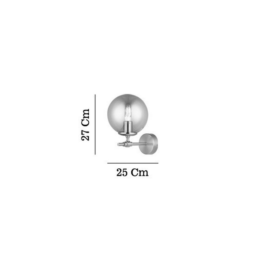 Lampada da parete POLINO 1xE27/40W/230V, finitura dorata
