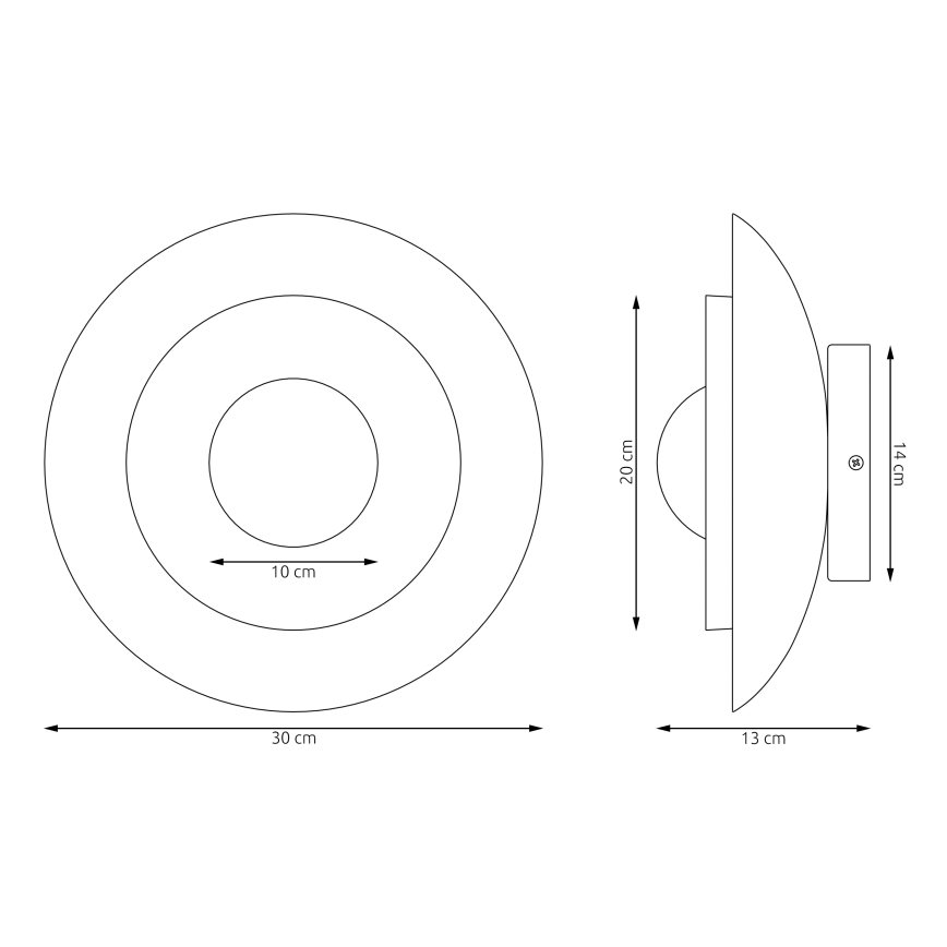 Lampada da parete POPPI 1xG9/8W/230V nero/bianco
