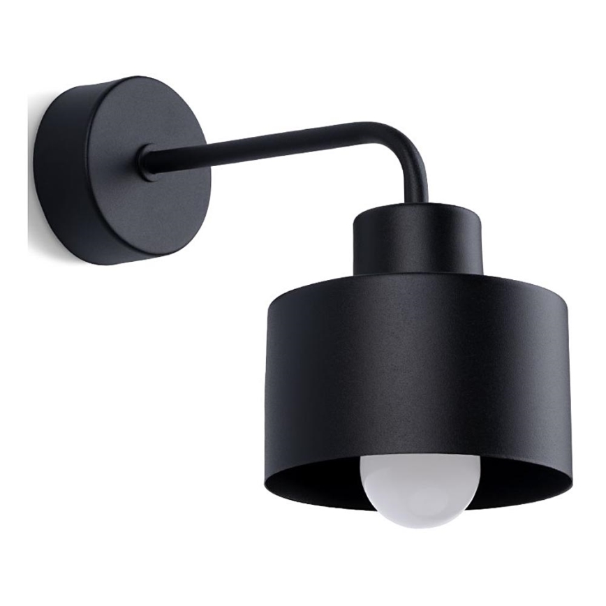Lampada da parete SAVAR 1xE27/60W/230V nero