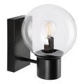 Lampada da parete SFERIO 1xE14/5W/230V nera/trasparente