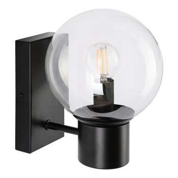 Lampada da parete SFERIO 1xE14/5W/230V nera/trasparente
