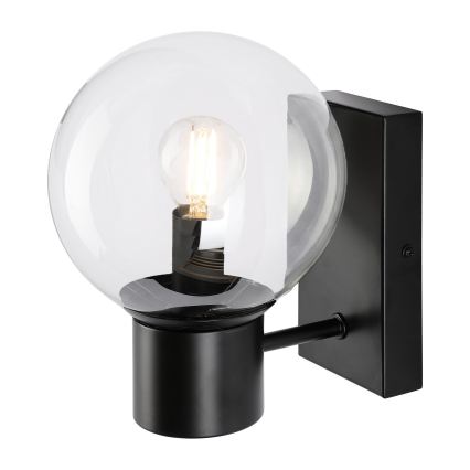 Lampada da parete SFERIO 1xE14/5W/230V nera/trasparente