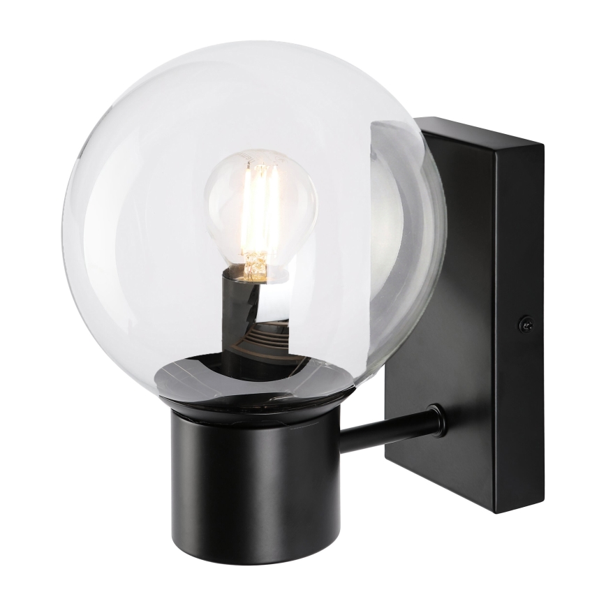 Lampada da parete SFERIO 1xE14/5W/230V nera/trasparente