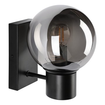 Lampada da parete SFERIO 1xE14/5W/230V nero/nero fumé
