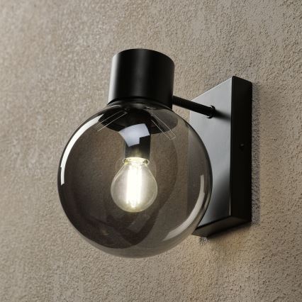 Lampada da parete SFERIO 1xE14/5W/230V nero/nero fumé