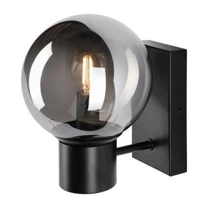 Lampada da parete SFERIO 1xE14/5W/230V nero/nero fumé