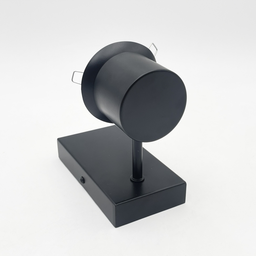 Lampada da parete SFERIO 1xE14/5W/230V nero/nero fumé