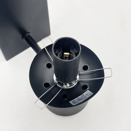 Lampada da parete SFERIO 1xE14/5W/230V nero/nero fumé