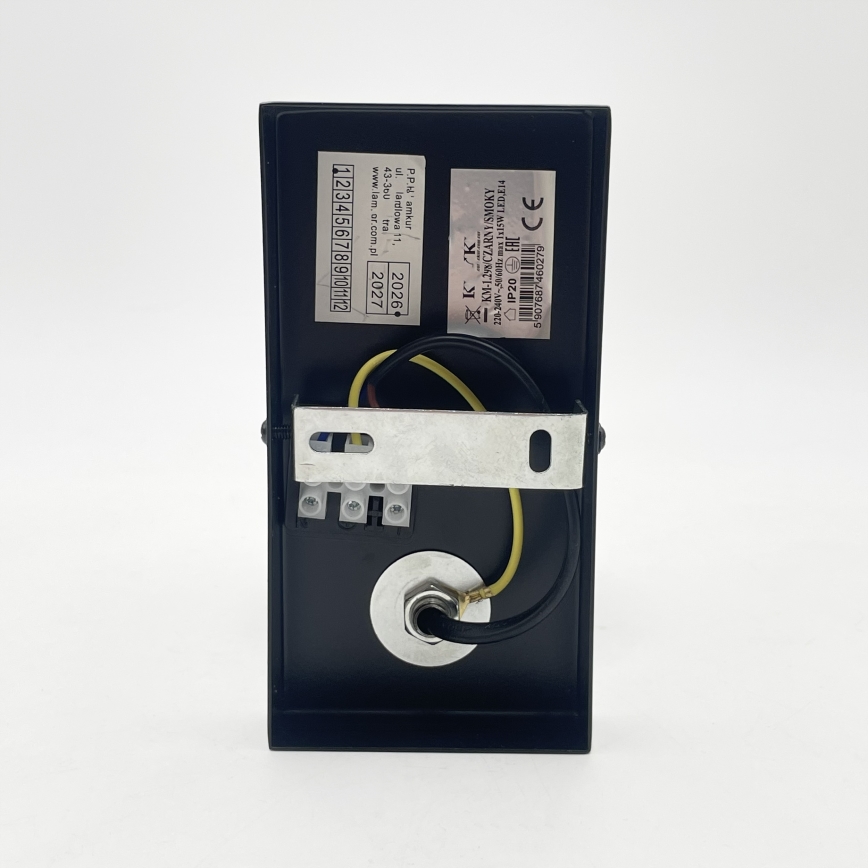 Lampada da parete SFERIO 1xE14/5W/230V nero/nero fumé