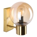 Lampada da parete SFERIO 1xE14/5W/230V ottone/beige fumé