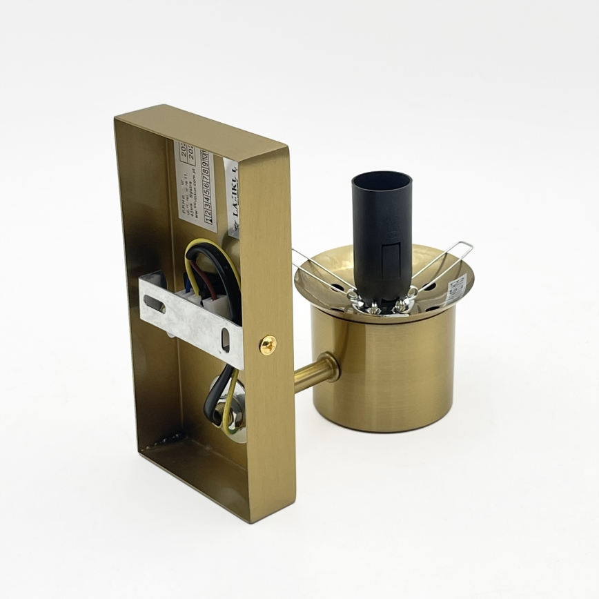 Lampada da parete SFERIO 1xE14/5W/230V ottone/beige fumé