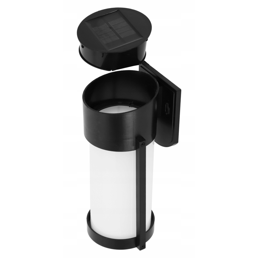 Lampada da parete solare a LED/3,7V 300 mAh IP44 nera