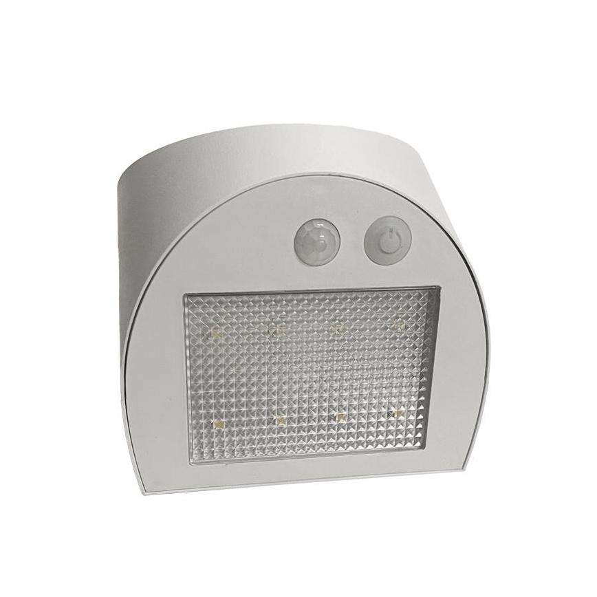 Lampada da parete solare a LED con sensore LED/3W/3,7V 3000/4000K 1200 mAh IP54 bianco