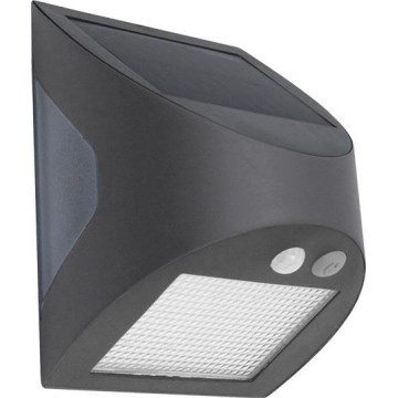 Lampada da parete solare a LED con sensore LED/3W/3,7V 3000/4000K 1200 mAh IP54 antracite