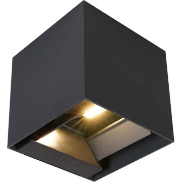 Lampada da parete solare a LED con sensore LED/9W/5V 3000/4000/5000K IP65 2600 mAh antracite