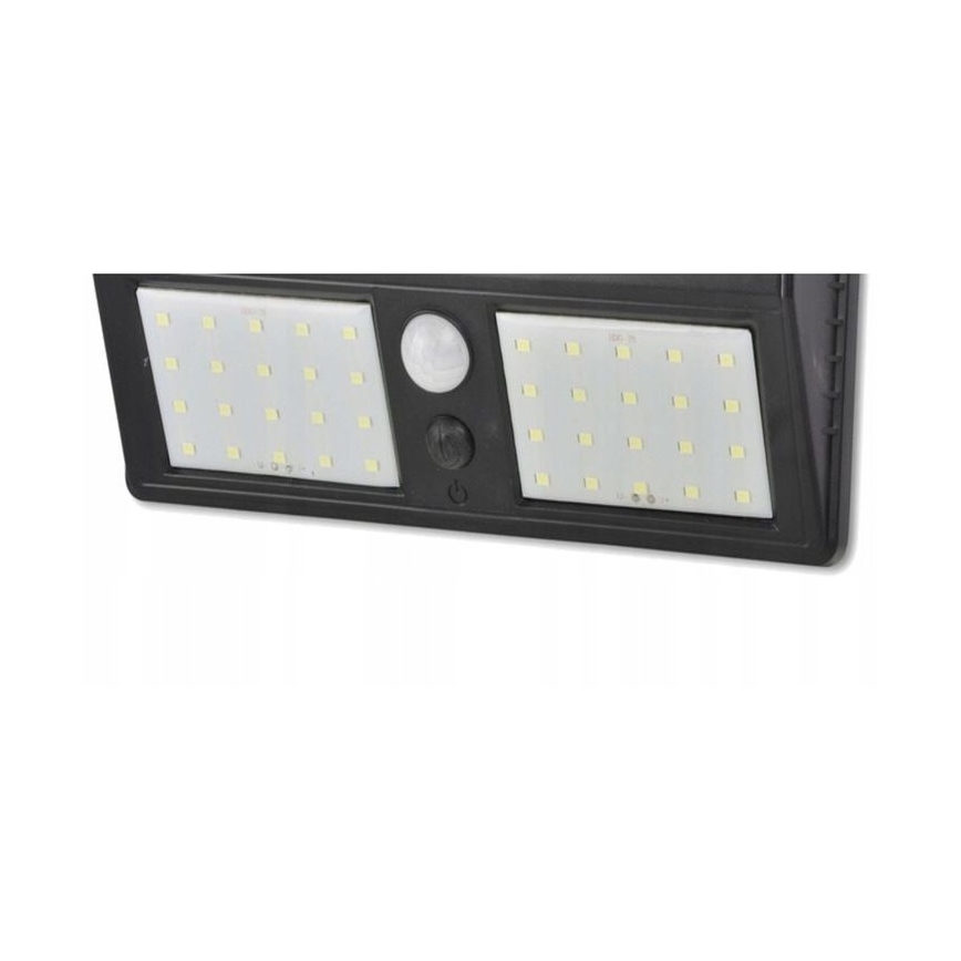 Lampada da parete solare a LED con sensore, LED da 1,2 W, 3,7 V, 1200 mAh, IP54