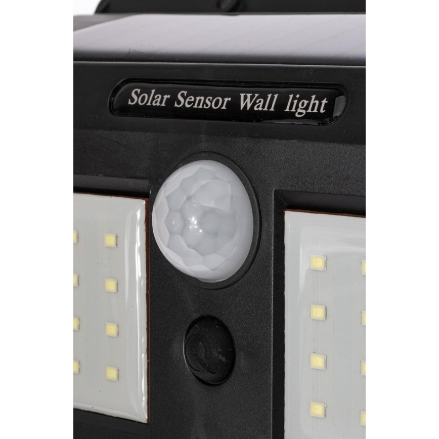 Lampada da parete solare a LED con sensore, LED da 1,2 W, 3,7 V, 1200 mAh, IP54