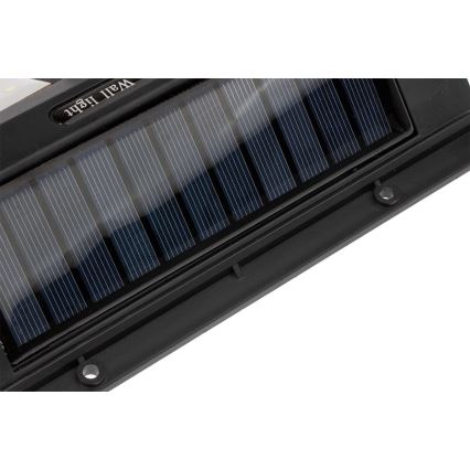 Lampada da parete solare a LED con sensore, LED da 1,2 W, 3,7 V, 1200 mAh, IP54