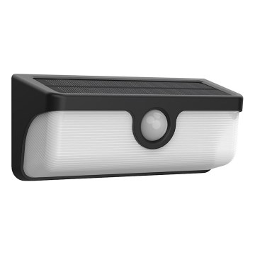 Lampada da parete solare a LED con sensore LINK LED/5W/3,7V 2000 mAh IP65 nera