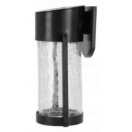 Lampada da parete solare a LED LED/3,7V 300 mAh IP44 nera