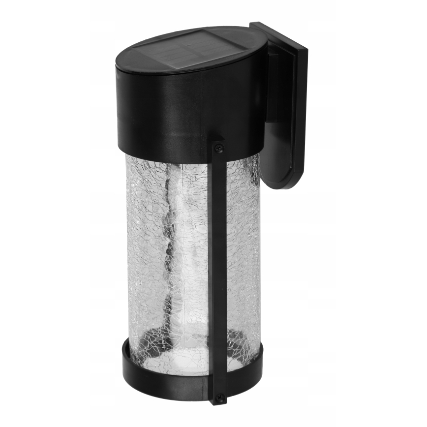 Lampada da parete solare a LED LED/3,7V 300 mAh IP44 nera