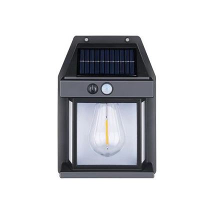 Lampada da parete solare a LED per esterni con sensore LED/1W/3,7V 1200 mAh IP65