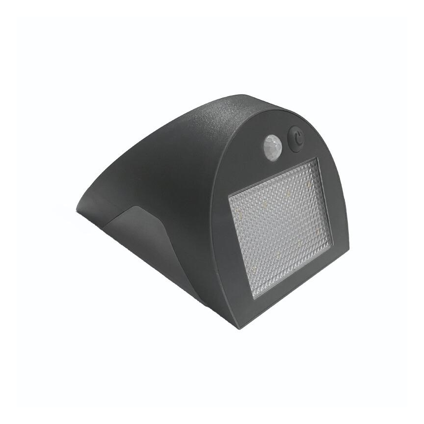 Lampada da parete solare a LED con sensore LED/3W/3,7V 3000/4000K 1200 mAh IP54 antracite