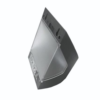 Lampada da parete solare a LED con sensore LED/3W/3,7V 3000/4000K 1200 mAh IP54 antracite