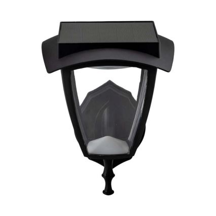 Lampada da parete solare LED/2W/3,7V 3000/6000K IP65 2200 mAh nero