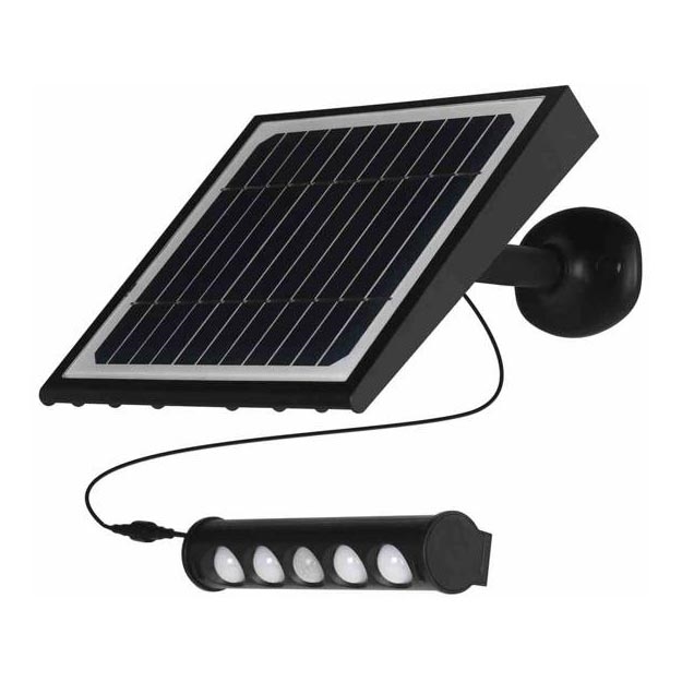 Lampada da parete solare LED con sensore di movimento e crepuscolare LED/8W/3,7V 4000 mAh 4000K IP65