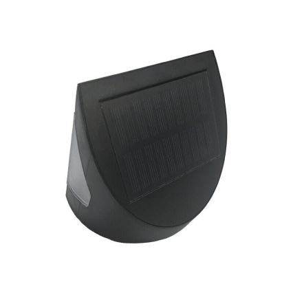 Lampada da parete solare LED con sensore LED/3W/3,7V 3000/4000K 1200 mAh IP54 nera