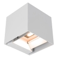 Lampada da parete solare LED con sensore LED/9W/3,7V 3000/4000/5000K IP65 2600 mAh bianco