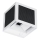Lampada da parete solare LED con sensore LED/9W/3,7V 3000/4000/6000K IP65 2600 mAh bianca