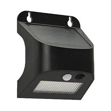 Lampada da parete solare LED con sensore SOLTO LED/3W/3,7V 4000K IP54 1200 mAh nero
