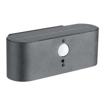 Lampada da parete solare LED da esterno con sensore LED/2,5W/3,7V 3000K IP54 2000 mAh