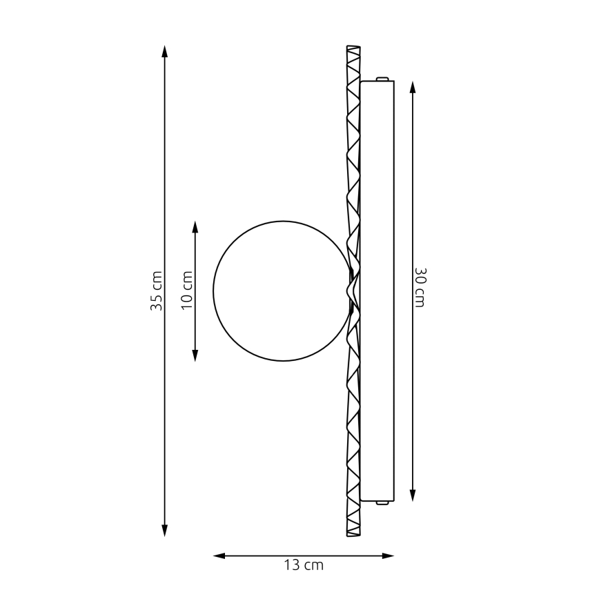 Lampada da parete UMBRA 1xG9/8W/230V nera