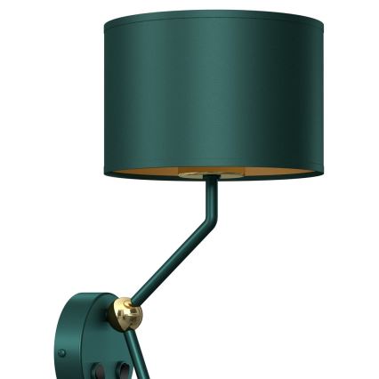 Lampada da parete VERDE 1xE27/60W/230V + 1xGU10-MR11/7W verde