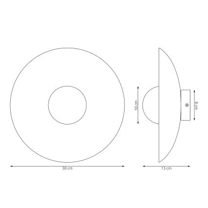 Lampada da parete VIBEZ 1xG9/8W/230V nera