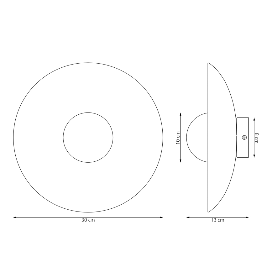 Lampada da parete VIBEZ 1xG9/8W/230V nera