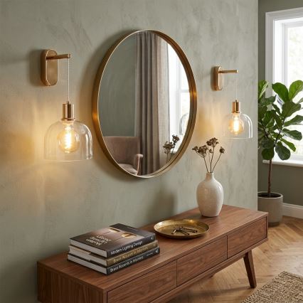 Lampada da parete VIVE 1xE27/15W/230V dorata