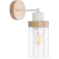 Lampada da parete WOODNEST 1xE27/15W/230V pino/crema