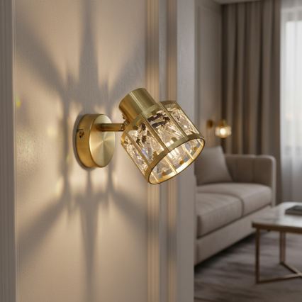 Lampada da parete ZAHARA 1xE27/10W/230V dorata
