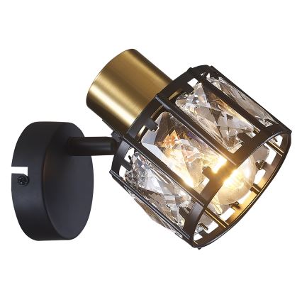 Lampada da parete ZAHARA 1xE27/10W/230V nera