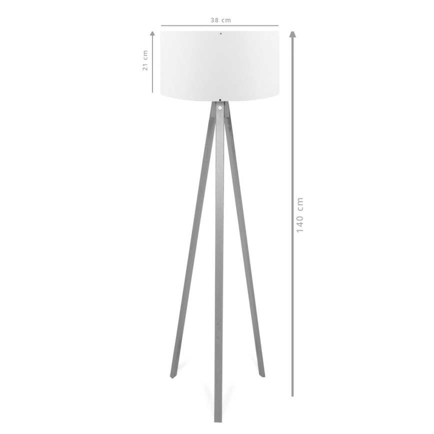 Lampada da pavimento AYD 1xE27/40W/230V marrone