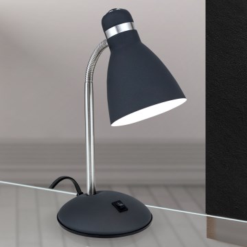 Lampada da scrivania SCHOOL 1xE27/40W/230V nero/cromo opaco